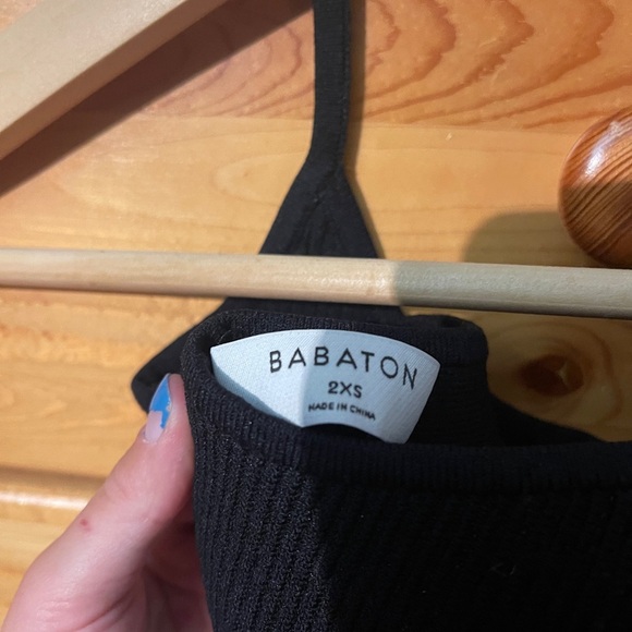 Babaton Halter Scupt Knit Top Black 2XS - Picture 3 of 3